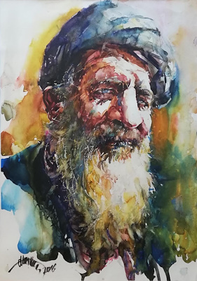 Atanur Dogan imzalı tablo — 75×60 cm, 8.000 TL müzayede satışı