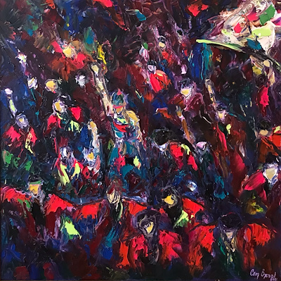 Cem Ozerol imzalı tablo — 60×60 cm, 2.000 TL müzayede satışı