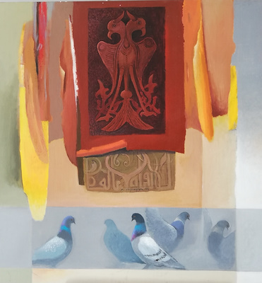 Kadir Şişginoğlu imzalı tablo — 90×60 cm, 5.500 TL müzayede satışı