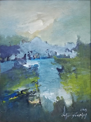 Asım Yücesoy imzalı tablo — 35×59 cm, 3.250 TL müzayede satışı
