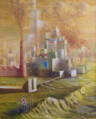 Alp Yavuz imzalı tablo — 93×113 cm, 1.100 TL müzayede satışı