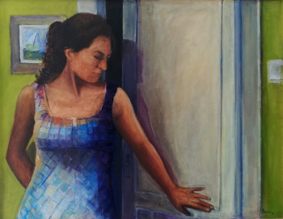 Burcu Pehlivan imzalı tablo — 70×90 cm, 4.000 TL müzayede satışı