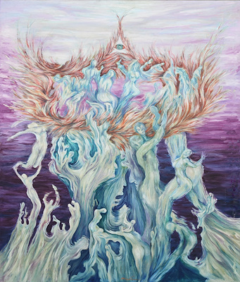 Merih Akçam imzalı tablo — 117×100 cm, 1.700 TL müzayede satışı