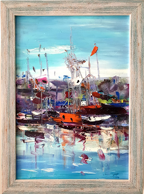 Arzu Tüybek imzalı tablo — Akrilik Boya, 57×42 cm, 900 TL müzayede satışı