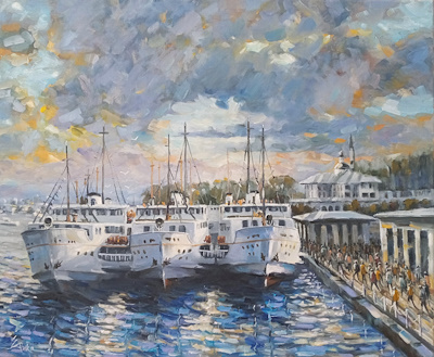 Erdal Abika imzalı tablo — Yağlı Boya, 50×60 cm, 1.500 TL müzayede satışı