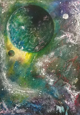 Levent Uzun imzalı tablo — Akrilik Boya, 70×50 cm, 700 TL müzayede satışı