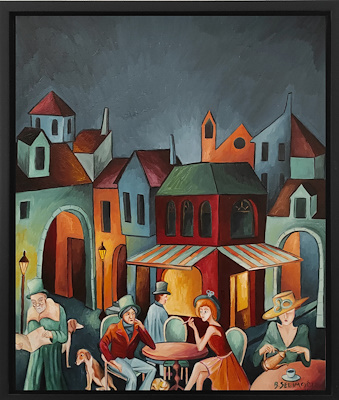 Burak Selimoğlu imzalı tablo — Yağlı Boya, 60×50 cm, 1.450 TL müzayede satışı