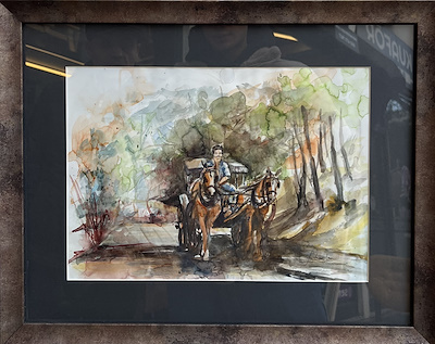 Fatma Tan imzalı tablo — Sulu Boya, 24×34 cm, 1.100 TL müzayede satışı