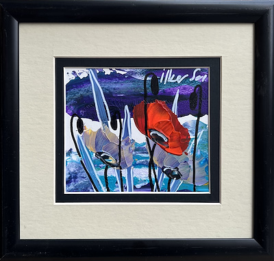 İlker Sarı imzalı tablo — Akrilik Boya, 13×15 cm, 750 TL müzayede satışı