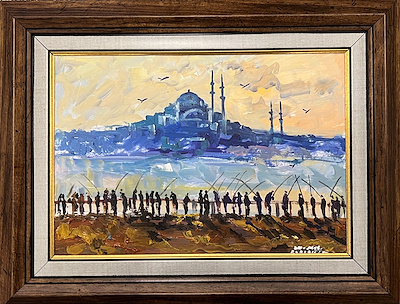 Zviadi Cherqezia imzalı tablo — Yağlı Boya, 20×29 cm, 750 TL müzayede satışı