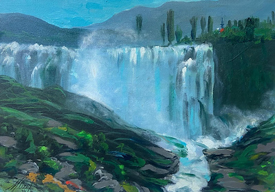 Mehmet Özel imzalı tablo — Yağlı Boya, 35×50 cm, 4.500 TL müzayede satışı