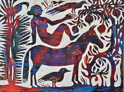 Reza Hedayat imzalı tablo — Akrilik Boya, 60×80 cm, 34.000 TL müzayede satışı