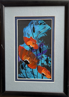 İlker Sarı imzalı tablo — Akrilik Boya, 21×12 cm, 750 TL müzayede satışı