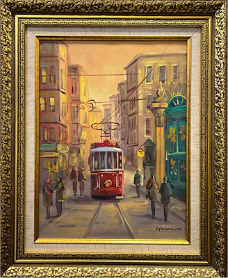 Olcay Çalışkan imzalı tablo — Yağlı Boya, 40×30 cm, 2.500 TL müzayede satışı