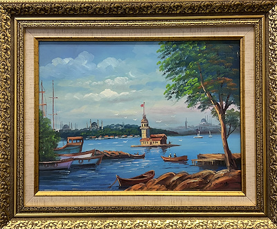Olcay Çalışkan imzalı tablo — Yağlı Boya, 30×40 cm, 2.500 TL müzayede satışı