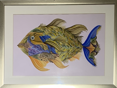 Ebru Tamer imzalı tablo — Sulu Boya, 26×35 cm, 3.000 TL müzayede satışı