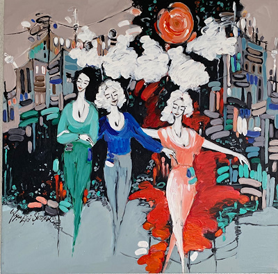 Ayşe Ekşi Şimşek imzalı tablo — Akrilik Boya, 50×50 cm, 6.500 TL müzayede satışı