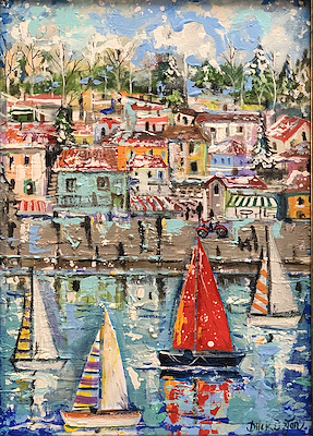 Dilek Doğan imzalı tablo — Yağlı Boya, 30×42 cm, 2.000 TL müzayede satışı