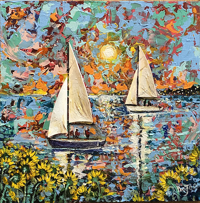 Dilek Doğan imzalı tablo — Yağlı Boya, 35×35 cm, 2.000 TL müzayede satışı