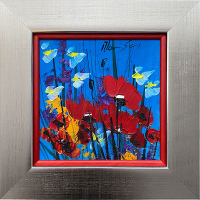 İlker Sarı imzalı tablo — Yağlı Boya, 20×20 cm, 800 TL müzayede satışı