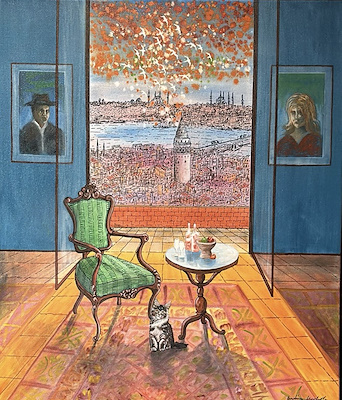 İbrahim Mısırlıoğlu imzalı tablo — Yağlı Boya, 120×80 cm, 18.000 TL müzayede satışı