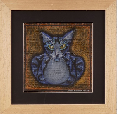 Sedef Yılmabaşar Ertugan imzalı tablo — Pastel Boya, 25×25 cm, 2.500 TL müzayede satışı