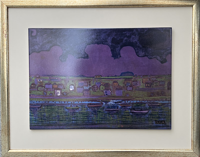 İhsan Cemal Karaburçak imzalı tablo — 41×30 cm, 3.500 TL müzayede satışı