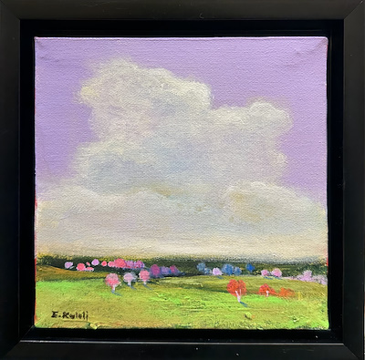 Emine Kaleli imzalı tablo — Yağlı Boya, 20×20 cm, 1.250 TL müzayede satışı