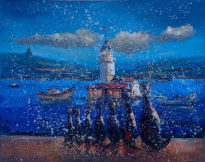 Atalay Köseoğlu imzalı tablo — Yağlı Boya, 80×100 cm, 8.000 TL müzayede satışı
