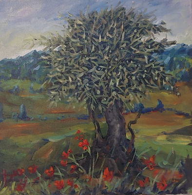 Bayro imzalı tablo — Yağlı Boya, 50×50 cm, 3.000 TL müzayede satışı