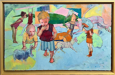 Şükran Dokumacı imzalı tablo — Yağlı Boya, 50×80 cm, 15.000 TL müzayede satışı