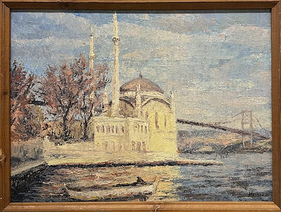Azizov Mansur Kara imzalı tablo — Yağlı Boya, 65×50 cm, 2.000 TL müzayede satışı