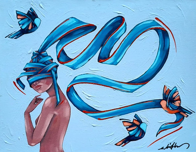 Elifhan Sezer imzalı tablo — Yağlı Boya, 50×40 cm, 4.000 TL müzayede satışı