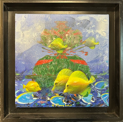 Hüseyin Elmas imzalı tablo — Akrilik Boya, 30×30 cm, 2.000 TL müzayede satışı