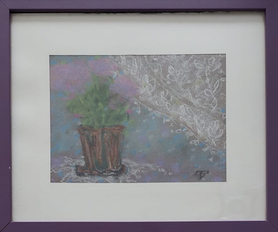 Berna Türemen imzalı tablo — Karışık Teknik, 14×20 cm, 5.000 TL müzayede satışı