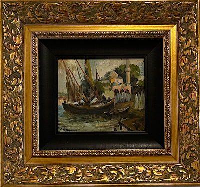 Hayri Arı imzalı tablo — Yağlı Boya, 17×20 cm, 15.000 TL müzayede satışı