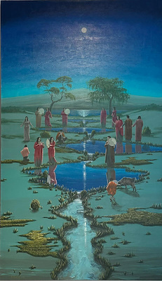 Ramazan Şanlıdağ imzalı tablo — Yağlı Boya, 120×70 cm, 35.000 TL müzayede satışı