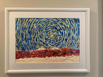 Ecem Dönmez imzalı tablo — Akrilik Boya, 30×40 cm, 3.000 TL müzayede satışı