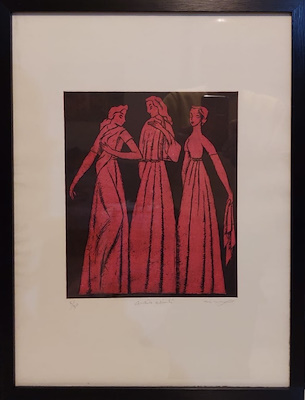 Zühtü Müridoğlu imzalı tablo — Gravür, 52×39 cm, 12.000 TL müzayede satışı