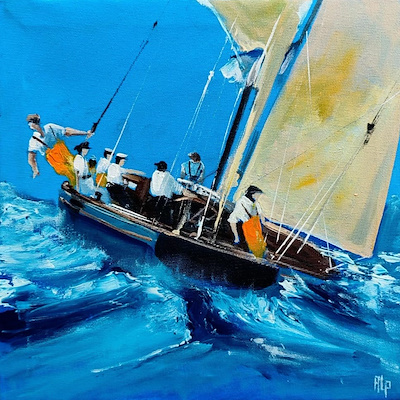 Alp Köklü imzalı tablo — Yağlı Boya, 30×30 cm, 2.500 TL müzayede satışı
