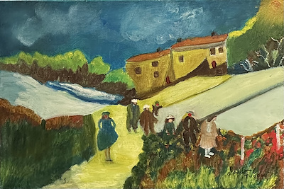 Saadet Tuğbay imzalı tablo — Yağlı Boya, 30×45 cm, 3.500 TL müzayede satışı