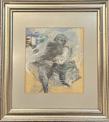 Cuma Ocaklı imzalı tablo — Sulu Boya, 25×22.5 cm, 12.000 TL müzayede satışı