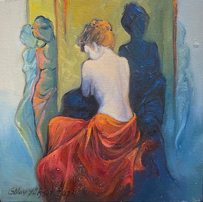 Gülay Yüksel imzalı tablo — Yağlı Boya, 25×25 cm, 7.000 TL müzayede satışı