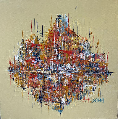 Sermet Aydın imzalı tablo — Akrilik Boya, 30×30 cm, 3.775 TL müzayede satışı