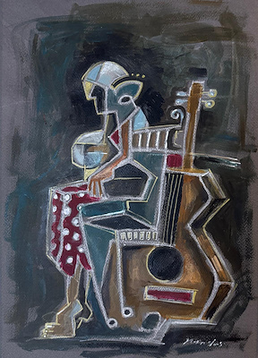 Nasim Şams Bijari imzalı tablo — Karışık Teknik, 70×50 cm, 3.275 TL müzayede satışı