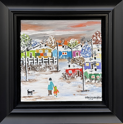 Neriman Güler imzalı tablo — Yağlı Boya, 25×25 cm, 7.500 TL müzayede satışı