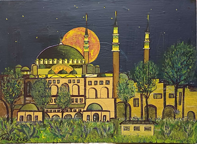 Hadi imzalı tablo — Akrilik Boya, 60×90 cm, 1.250 TL müzayede satışı