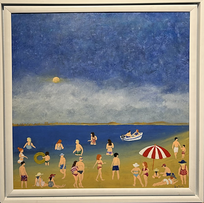 Soner Pişkin-Summer, Socialazing, Tuval üzerine yağlı boya, 60x60