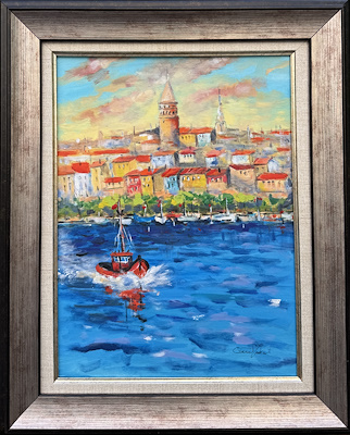Gönül Yakut imzalı tablo — Yağlı Boya, 40×30 cm, 5.000 TL müzayede satışı