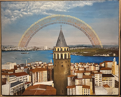 Hüseyin Bozoğlan imzalı tablo — Akrilik Boya, 80×100 cm, 8.500 TL müzayede satışı